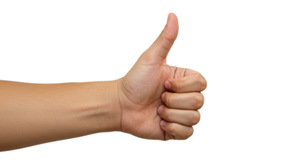 Isolated Thumbs Up Hand