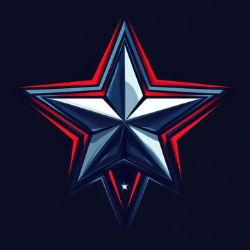 Star Crest. All-Star Game Logo Design for Baseball, Football, Basketball