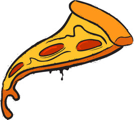 Grunge Pizza Slice