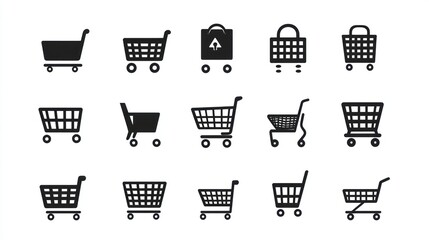 Shopping cart icons