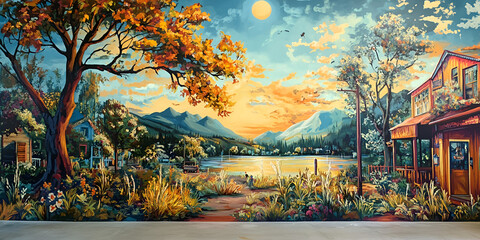 Wall Mural Celebrating Local Crafts and Artisan Cultural Heritage