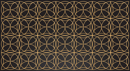 Geometric and vintage ornamental flower pattern background