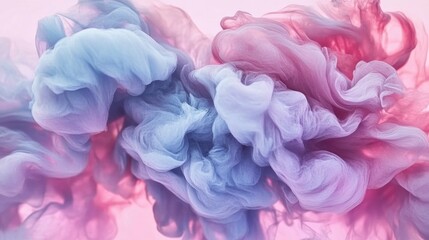 Fototapeta premium Abstract Pastel Pink and Lavender Ink Swirls Fluid Art Background Texture