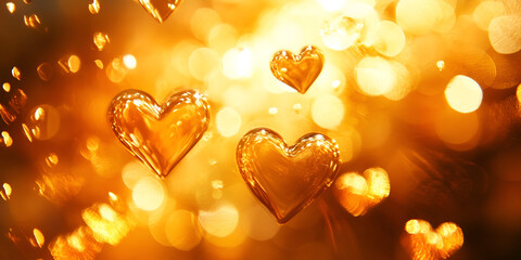 Warm Light Clusters with Subtle Glowing Effect Abstract Background