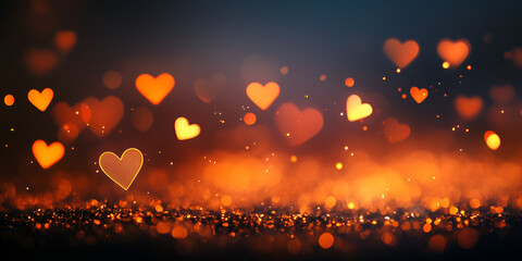 Warm Light Clusters with Soft Glowing Effect Abstract Background