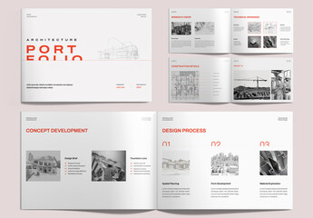 Modern Architecture Portfolio Landscape Layout