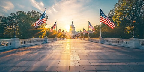Washington DC Memorial Day Flags Commemoration Ceremony