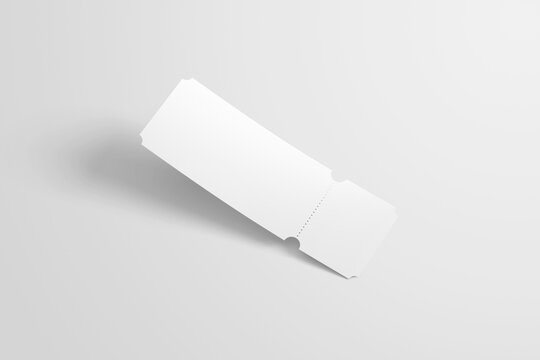 Ticket left view mockup