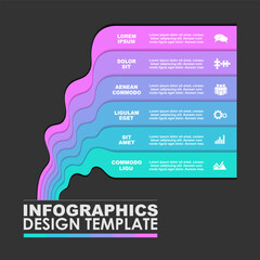 Infographic design template with place for your data. Vector illustration.