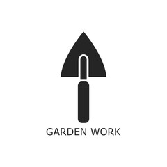 Garden work icon isolated on white background.