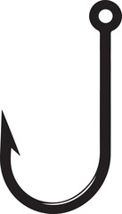 Summer fishing hook icon. Simple illustration of summer fishing hook vector icon for web design isolated on white background