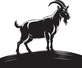 Goat silhouette vector illustration design