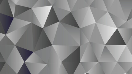 Obraz premium Neutral gray polygon mosaic, trendy low poly design, digital wallpaper, stylish abstract art, texture