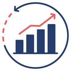 Conversion Rate glyph color icon