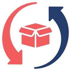 Return Label glyph color icon