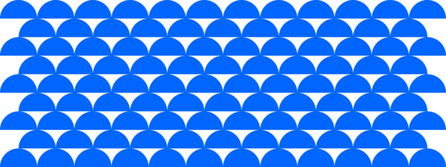 반달 비늘 무늬 패턴