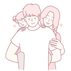 A heartwarming and delightful illustration depicting a loving family joyfully enjoying quality time together