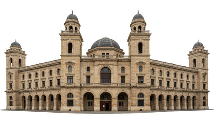 Naklejka premium Isolated Large Building Exterior