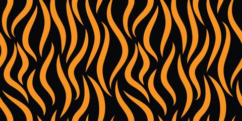 Abstract fire. Geometric seamless pattern. Vector illustration.