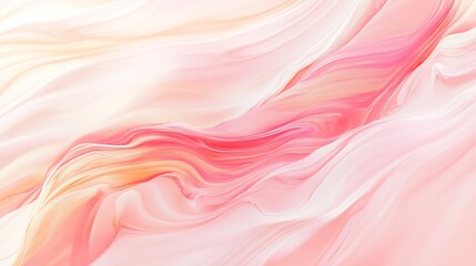 Soft Radiant Abstract Color Background with Wavy Lines in Pink and Peach Hues