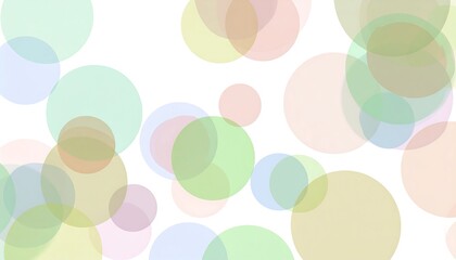 Pastel Circles Abstract Background.