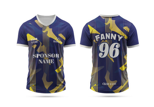 Modern Sports Jersey Design Template for Team Uniforms