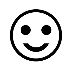 Happy Smiley Face Vector Pictogram