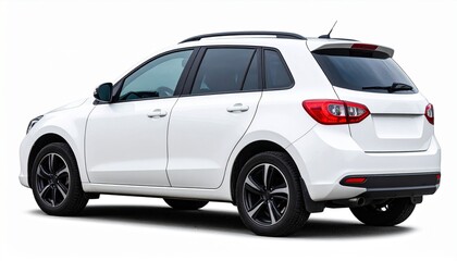 Fototapeta premium Passenger car isolated on a white background, with clipping path. Full Depth of field