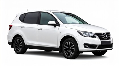 Fototapeta premium Passenger car isolated on a white background, with clipping path. Full Depth of field