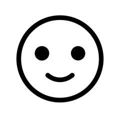 Fototapeta premium Happy Smiley Face Vector Icon – Pictogram Download