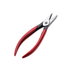 Obraz premium Red-Handled Precision Flush Cutters Professional Jewelry Making Pliers