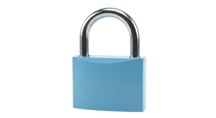 Isolated Blue Padlock