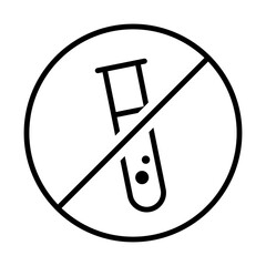 Naklejka premium no chemical sign on package