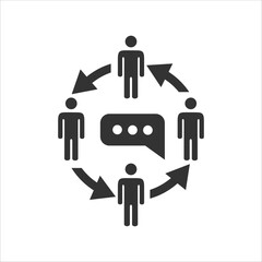 teamwork icon vector, vector workteam
