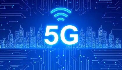 5G Network Cityscape.