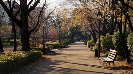 Obraz premium park in autumn