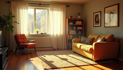 Afternoon Evening Shadow Shade Apartment House Room Domestic Lifestyle Serene Calm
