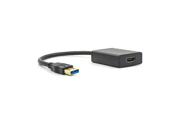 USB Convert HDMI on the white background