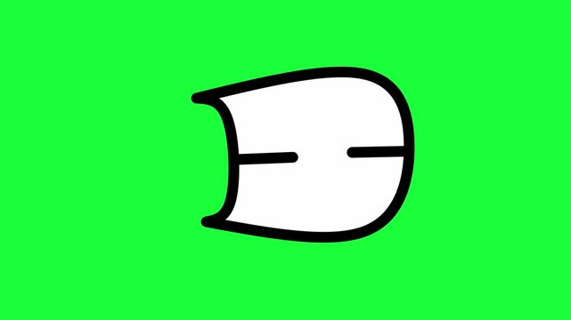 Animated Talking Lips with Green Screen	
