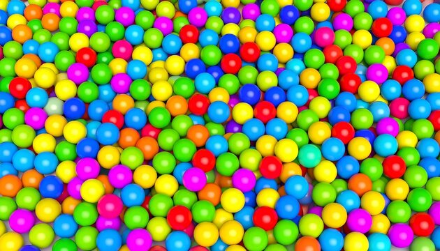Colorful plastic balls background.