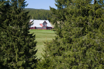 Red Cabin in Czech Mountain Forest - Horni Mala Upa