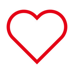  heart vector icon for Valentines day, red heart vector shape, Heart, romance.   