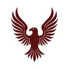 Stylized Eagle Spreads Its Wings