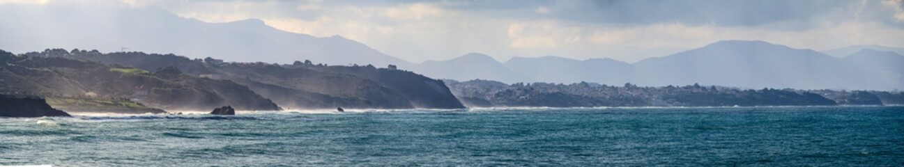 Panoramique de la côte basque