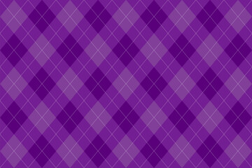 Dark purple Halloween argyle pattern with layered diamonds in deep tones. Spooky and mysterious mood, ideal for gothic-themed digital designs, party invites, or eerie fall backgrounds.