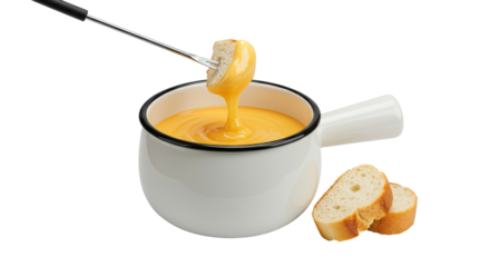 Isolated Cheese Fondue