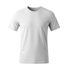 White t-shirt isolated on transparent background