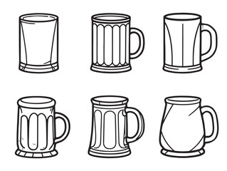 mug line art design for kitchen decor projects