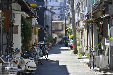 大阪の今が交錯する中崎町の昔ながらの街並み