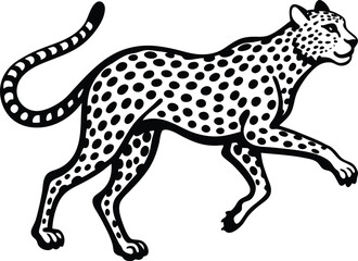 Fototapeta premium cheetah running